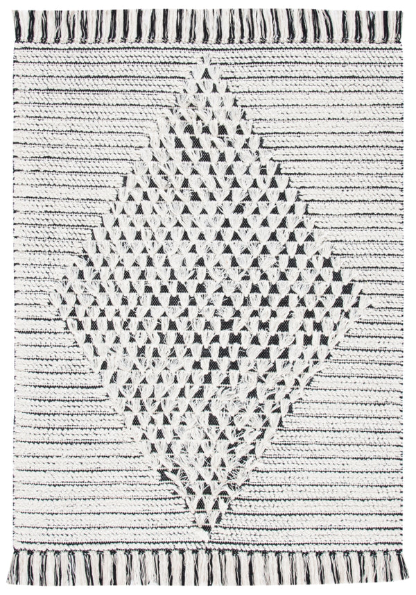 Vermont 502 Flat Weave 60% Wool, 40% Cotton 0 Rug Ivory / Black 60% Wool, 40% Cotton VRM502A-4