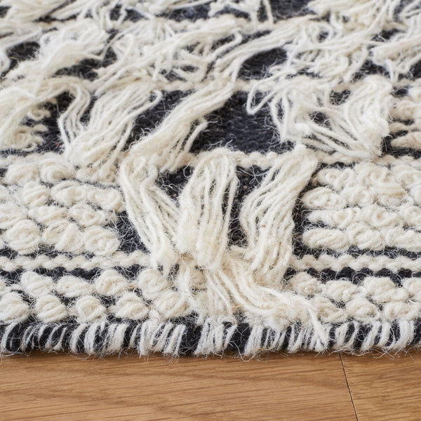 Vermont 502 Flat Weave 60% Wool, 40% Cotton 0 Rug Ivory / Black 60% Wool, 40% Cotton VRM502A-6R