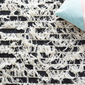 Vermont 502 Flat Weave 60% Wool, 40% Cotton 0 Rug Ivory / Black 60% Wool, 40% Cotton VRM502A-8