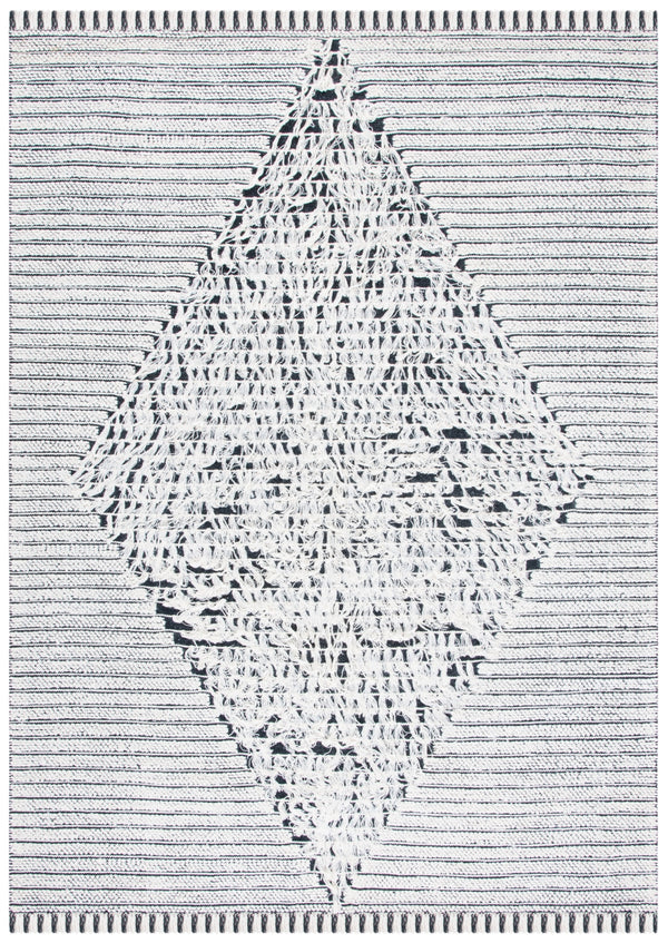 Vermont 502 Flat Weave 60% Wool, 40% Cotton 0 Rug Ivory / Black 60% Wool, 40% Cotton VRM502A-8