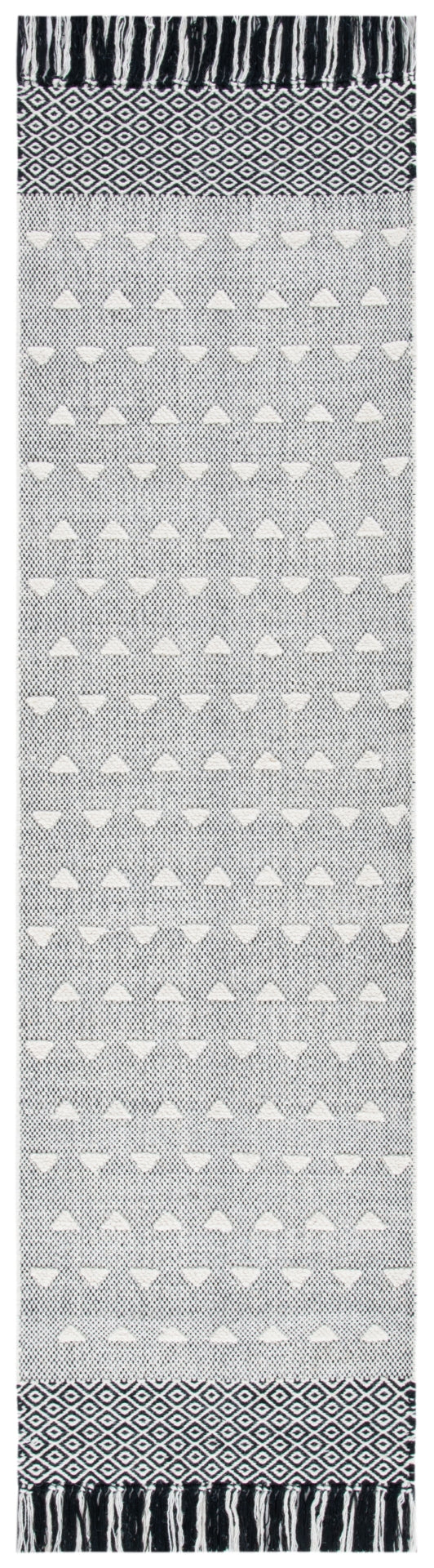 Vermont 503 Flat Weave 50% Wool, 50% Cotton 0 Rug Ivory / Black 50% Wool, 50% Cotton VRM503A-28