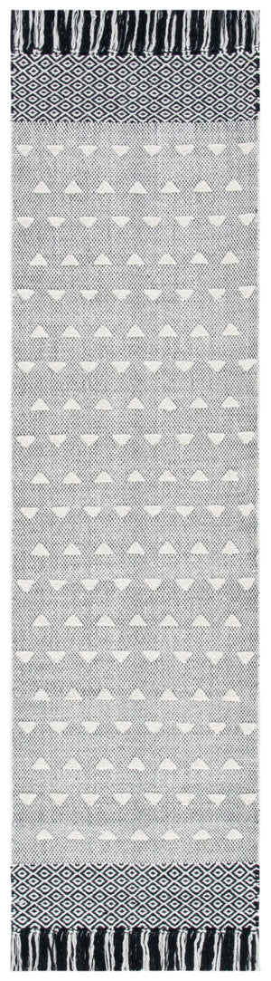 Vermont 503 Flat Weave 50% Wool, 50% Cotton 0 Rug Ivory / Black 50% Wool, 50% Cotton VRM503A-28