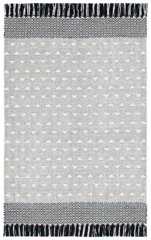Vermont 503 Flat Weave 50% Wool, 50% Cotton 0 Rug Ivory / Black 50% Wool, 50% Cotton VRM503A-4
