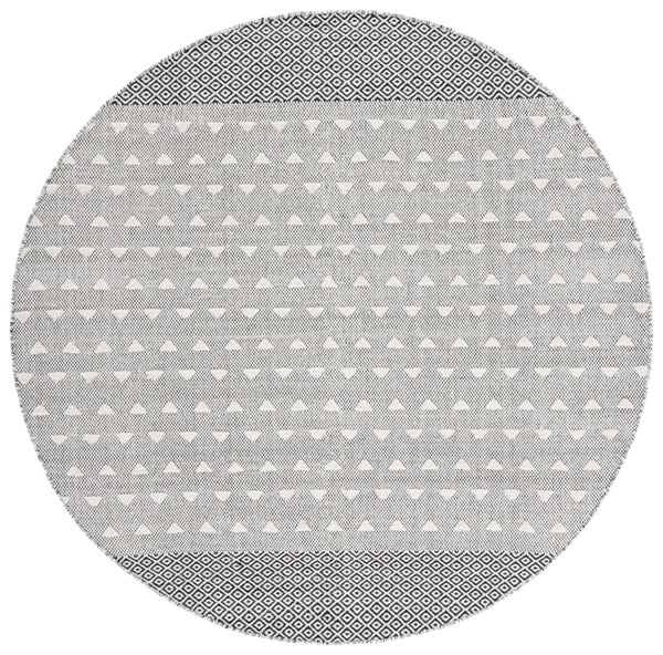 Vermont 503 Flat Weave 50% Wool, 50% Cotton 0 Rug Ivory / Black 50% Wool, 50% Cotton VRM503A-6R