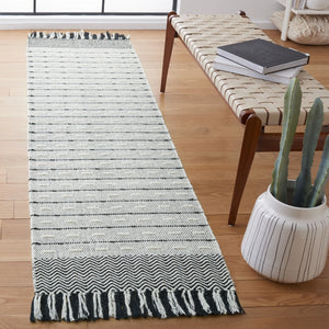 Vermont 504 Flat Weave 50% Wool, 50% Cotton 0 Rug Ivory / Black 50% Wool, 50% Cotton VRM504A-28