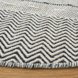 Vermont 504 Flat Weave 50% Wool, 50% Cotton 0 Rug Ivory / Black 50% Wool, 50% Cotton VRM504A-6R