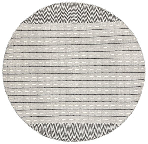 Vermont 504 Flat Weave 50% Wool, 50% Cotton 0 Rug Ivory / Black 50% Wool, 50% Cotton VRM504A-6R