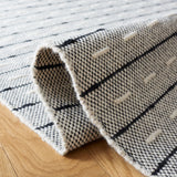 Vermont 504 Flat Weave 50% Wool, 50% Cotton 0 Rug Ivory / Black 50% Wool, 50% Cotton VRM504A-8