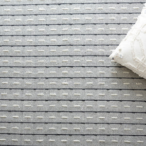 Vermont 504 Flat Weave 50% Wool, 50% Cotton 0 Rug Ivory / Black 50% Wool, 50% Cotton VRM504A-8