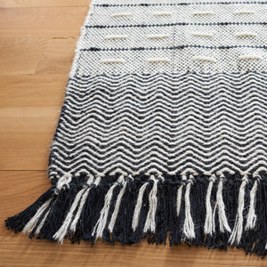 Vermont 504 Flat Weave 50% Wool, 50% Cotton 0 Rug Ivory / Black 50% Wool, 50% Cotton VRM504A-8