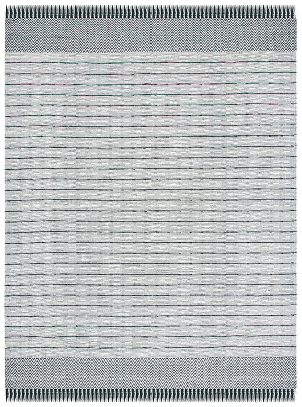 Vermont 504 Flat Weave 50% Wool, 50% Cotton 0 Rug Ivory / Black 50% Wool, 50% Cotton VRM504A-8