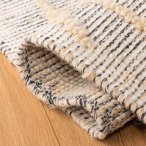 Safavieh Vermont Woollen Dhurry (Hand-Loomed) 60% Wool 40% Cotton Rug Gold / Ivory VRM601D-5