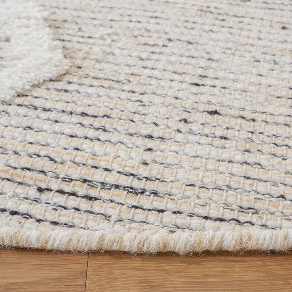 Safavieh Vermont Woollen Dhurry (Hand-Loomed) 60% Wool 40% Cotton Rug Gold / Ivory VRM601D-6R