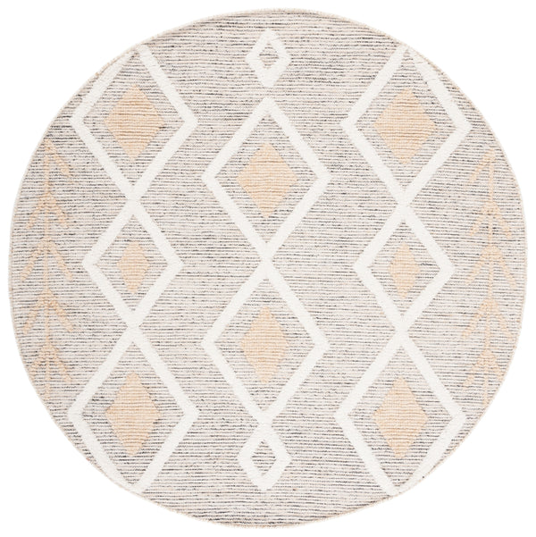 Safavieh Vermont Woollen Dhurry (Hand-Loomed) 60% Wool 40% Cotton Rug Gold / Ivory VRM601D-6R