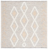 Safavieh Vermont Woollen Dhurry (Hand-Loomed) 60% Wool 40% Cotton Rug Gold / Ivory VRM601D-6SQ