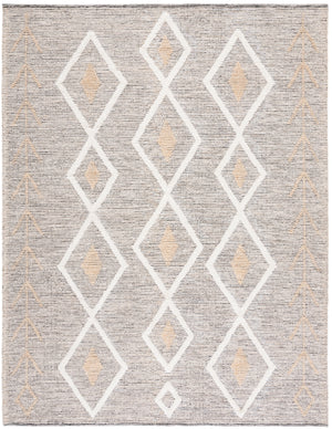 Safavieh Vermont Woollen Dhurry (Hand-Loomed) 60% Wool 40% Cotton Rug Gold / Ivory VRM601D-8