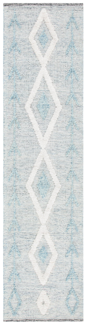 Safavieh Vermont Woollen Dhurry (Hand-Loomed) 60% Wool 40% Cotton Rug Blue / Ivory VRM601M-29