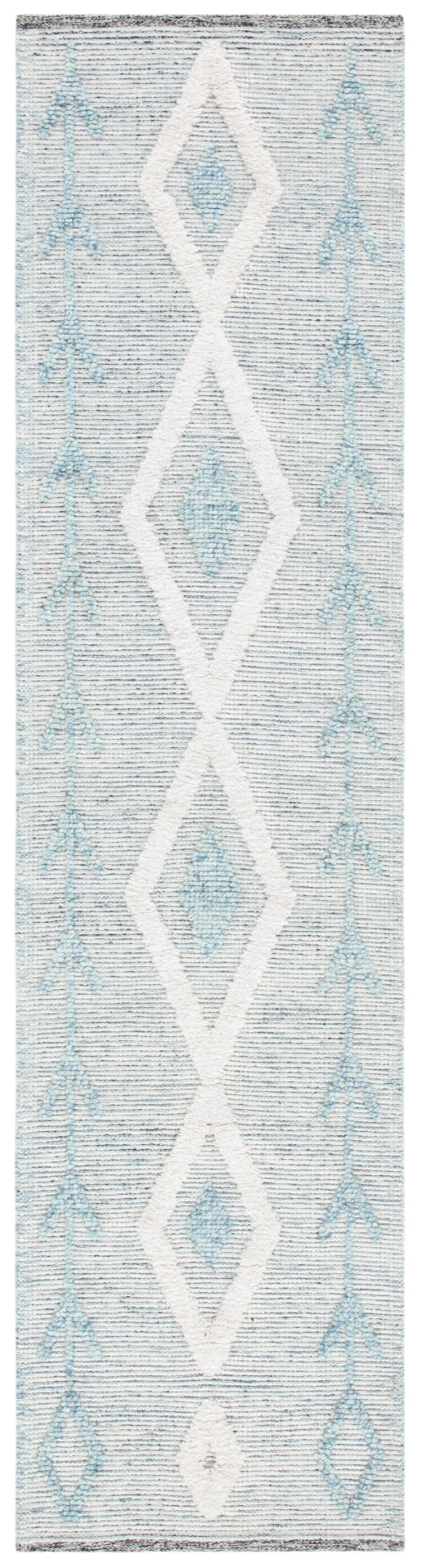 Safavieh Vermont Woollen Dhurry (Hand-Loomed) 60% Wool 40% Cotton Rug Blue / Ivory VRM601M-29