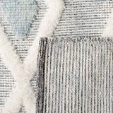 Safavieh Vermont Woollen Dhurry (Hand-Loomed) 60% Wool 40% Cotton Rug Blue / Ivory VRM601M-5