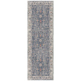 AMER Rugs Vermont VRM-7 Power-Loomed Bordered Transitional Area Rug Charcoal 2'7" x 8'
