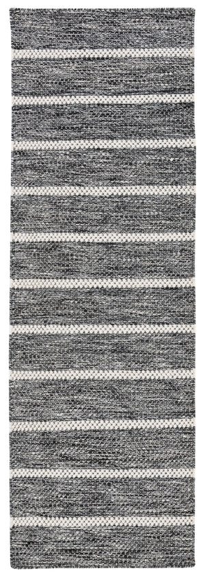Vermont 802 Hand Tufted 80% Wool, 20% Cotton Rug Black / Ivory 80% WOOL, 20% COTTON VRM802Z-28