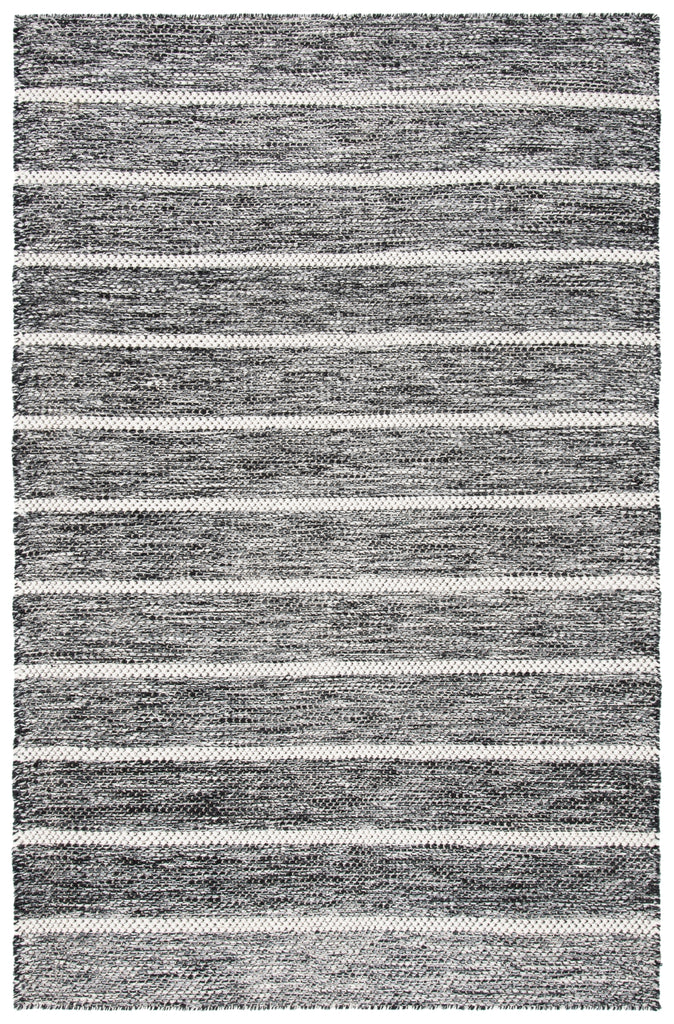 Vermont 802 Hand Tufted 80% Wool, 20% Cotton Rug Black / Ivory 80% WOOL, 20% COTTON VRM802Z-5