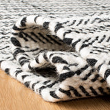 Vermont 803 Hand Tufted 80% Wool, 20% Cotton Rug Black / Ivory 80% WOOL, 20% COTTON VRM803Z-5