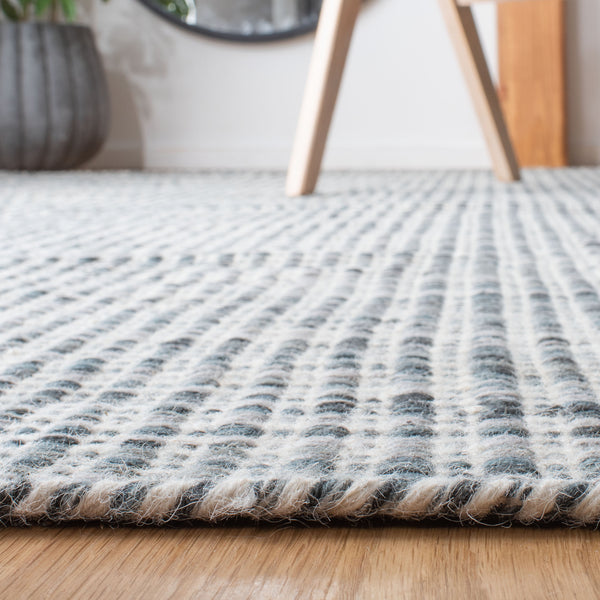 Vermont 806 Hand Tufted 80% Wool, 20% Cotton Rug Grey / Ivory 80% WOOL, 20% COTTON VRM806F-5