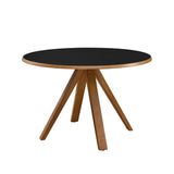 Walker Edison Vero Mid-century Modern/Scandinavian 48" Round MCM Dining Table VRODKDTBLEO