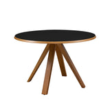 Walker Edison Vero Mid-century Modern/Scandinavian 48" Round MCM Dining Table VRODKDTBLEO