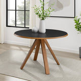 Walker Edison Vero Mid-century Modern/Scandinavian 48" Round MCM Dining Table VRODKDTBLEO