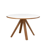 Walker Edison Vero Mid-century Modern/Scandinavian 48" Round MCM Dining Table VRODKDTWHEO