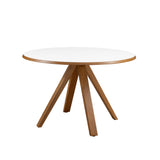 Walker Edison Vero Mid-century Modern/Scandinavian 48" Round MCM Dining Table VRODKDTWHEO