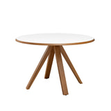 Walker Edison Vero Mid-century Modern/Scandinavian 48" Round MCM Dining Table VRODKDTWHEO