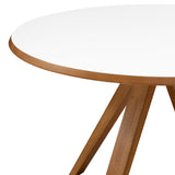 Walker Edison Vero Mid-century Modern/Scandinavian 48" Round MCM Dining Table VRODKDTWHEO