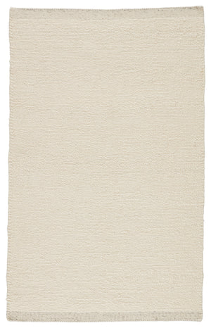 Jaipur Living Alondra Handmade Solid Cream/ Light Gray Area Rug (6'X9')