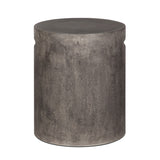 Concrete Round Side Table With Handle