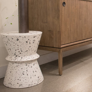 LH Imports Terrazzo Hourglass Side Table VT074