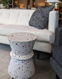 LH Imports Terrazzo Hourglass Side Table VT074