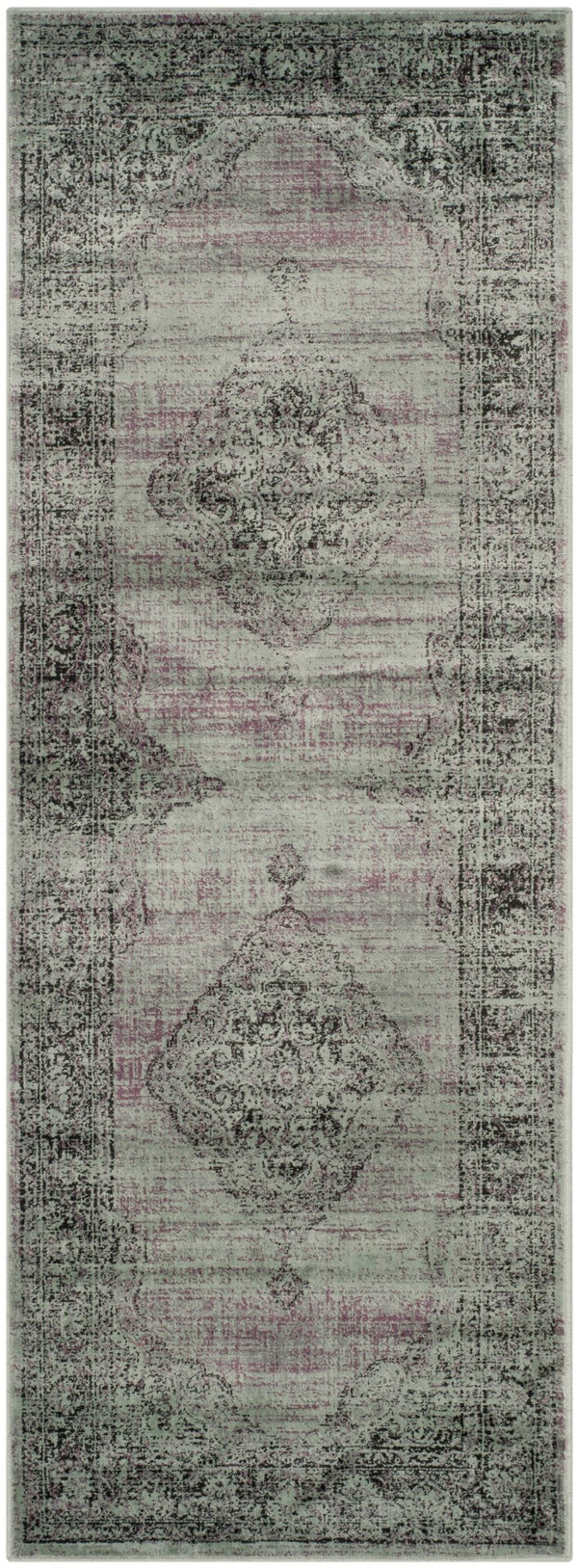 Safavieh Vintage 112 Power Loomed 67.7% Viscose/20.6% Polyester/11.8% Cotton Rug VTG112-110-34
