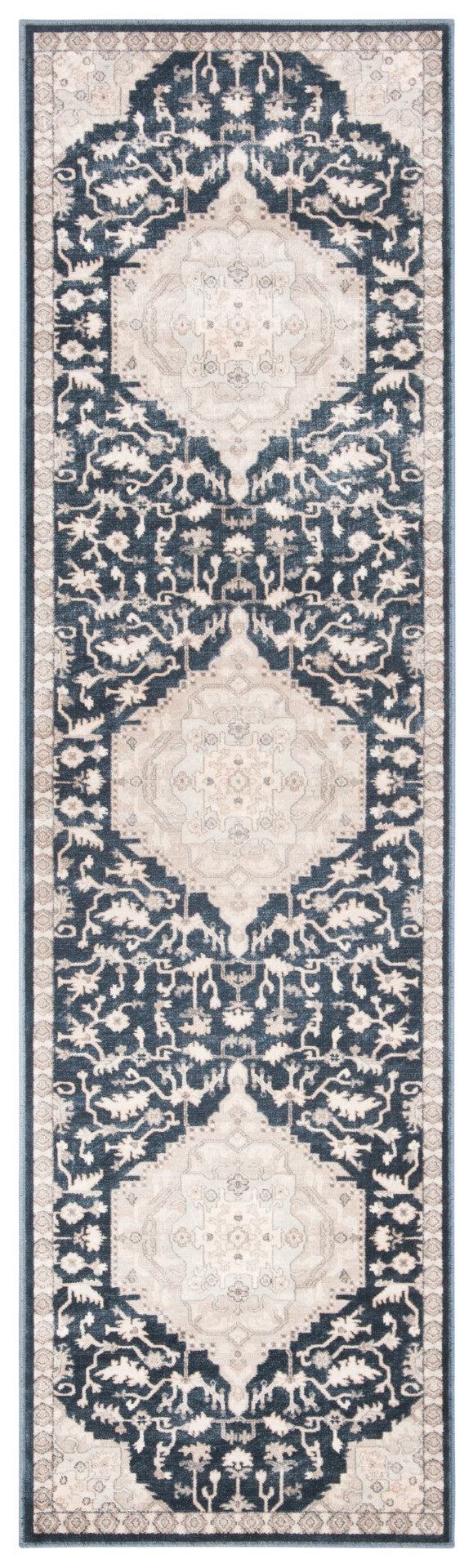 Safavieh Vintage 871 Power Loomed 67.7% Viscose/20.6% Polyester/11.8% Cotton Traditional Rug VTG871-7330-4