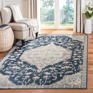 Safavieh Vintage 871 Power Loomed 67.7% Viscose/20.6% Polyester/11.8% Cotton Traditional Rug VTG871-7330-4