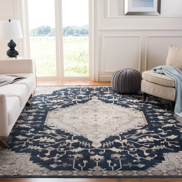 Safavieh Vintage 871 Power Loomed 67.7% Viscose/20.6% Polyester/11.8% Cotton Traditional Rug VTG871-7330-4