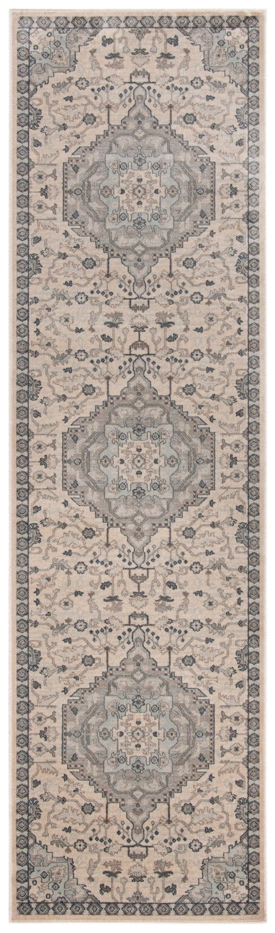 Safavieh Vintage 871 Power Loomed 67.7% Viscose/20.6% Polyester/11.8% Cotton Traditional Rug VTG871-7440-4