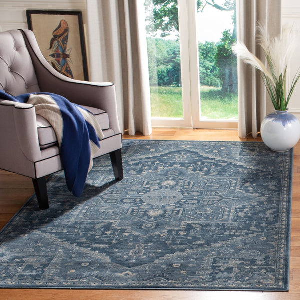 Safavieh Vintage 875 Power Loomed 67.7% Viscose/20.6% Polyester/11.8% Cotton Rug VTG875-7330-4