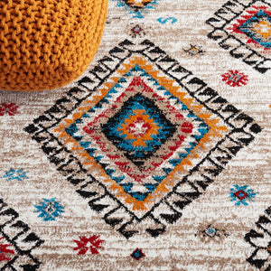 Safavieh Vintage Hamadan 223 Power Loomed Traditional Rug Ivory / Black 9' x 12'