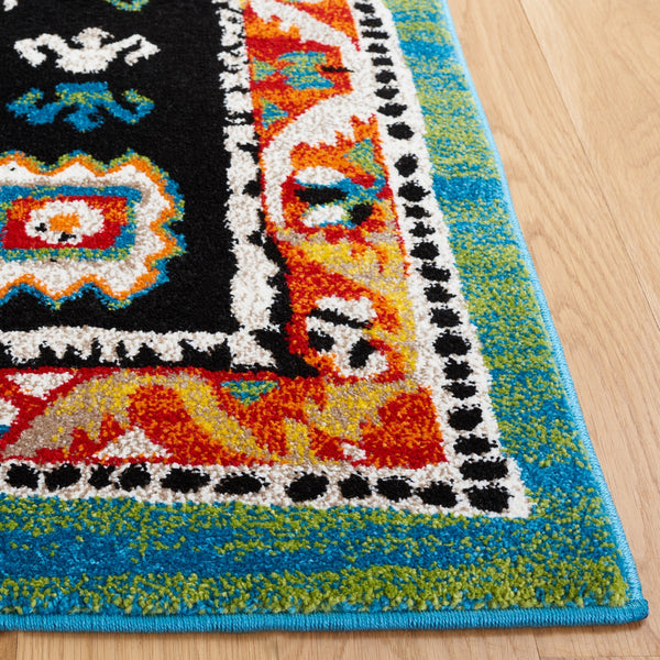 Safavieh Vintage Hamadan 224 Power Loomed Traditional Rug Green / Black 9' x 12'