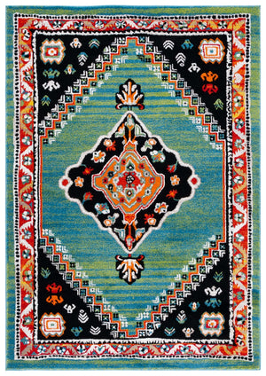 Safavieh Vintage Hamadan 224 Power Loomed Traditional Rug Green / Black 9' x 12'
