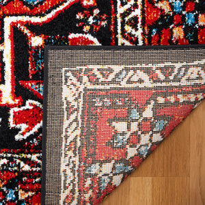 Safavieh Vintage Hamadan 229 Power Loomed Traditional Rug Red / Black 9' x 12'
