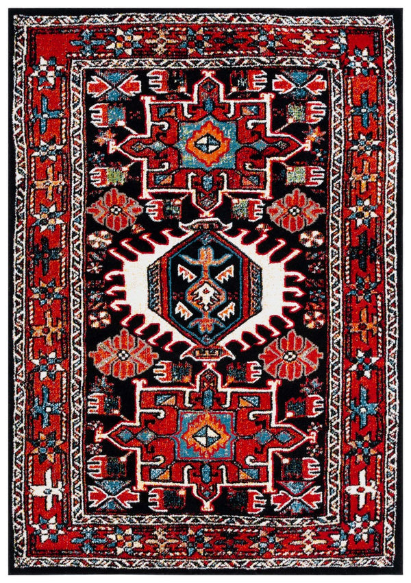 Safavieh Vintage Hamadan 229 Power Loomed Traditional Rug Red / Black 9' x 12'